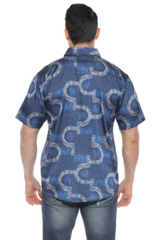 Camisa de manga corta con estampado moderno