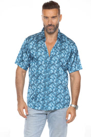 Camisa de manga corta con estampado moderno