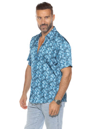 Camisa de manga corta con estampado moderno