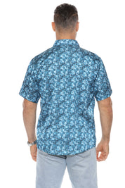 Camisa de manga corta con estampado moderno