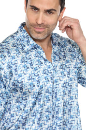 Camisa de manga corta con estampado moderno