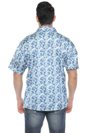 Camisa de manga corta con estampado moderno