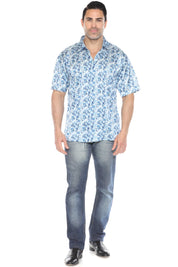Camisa de manga corta con estampado moderno
