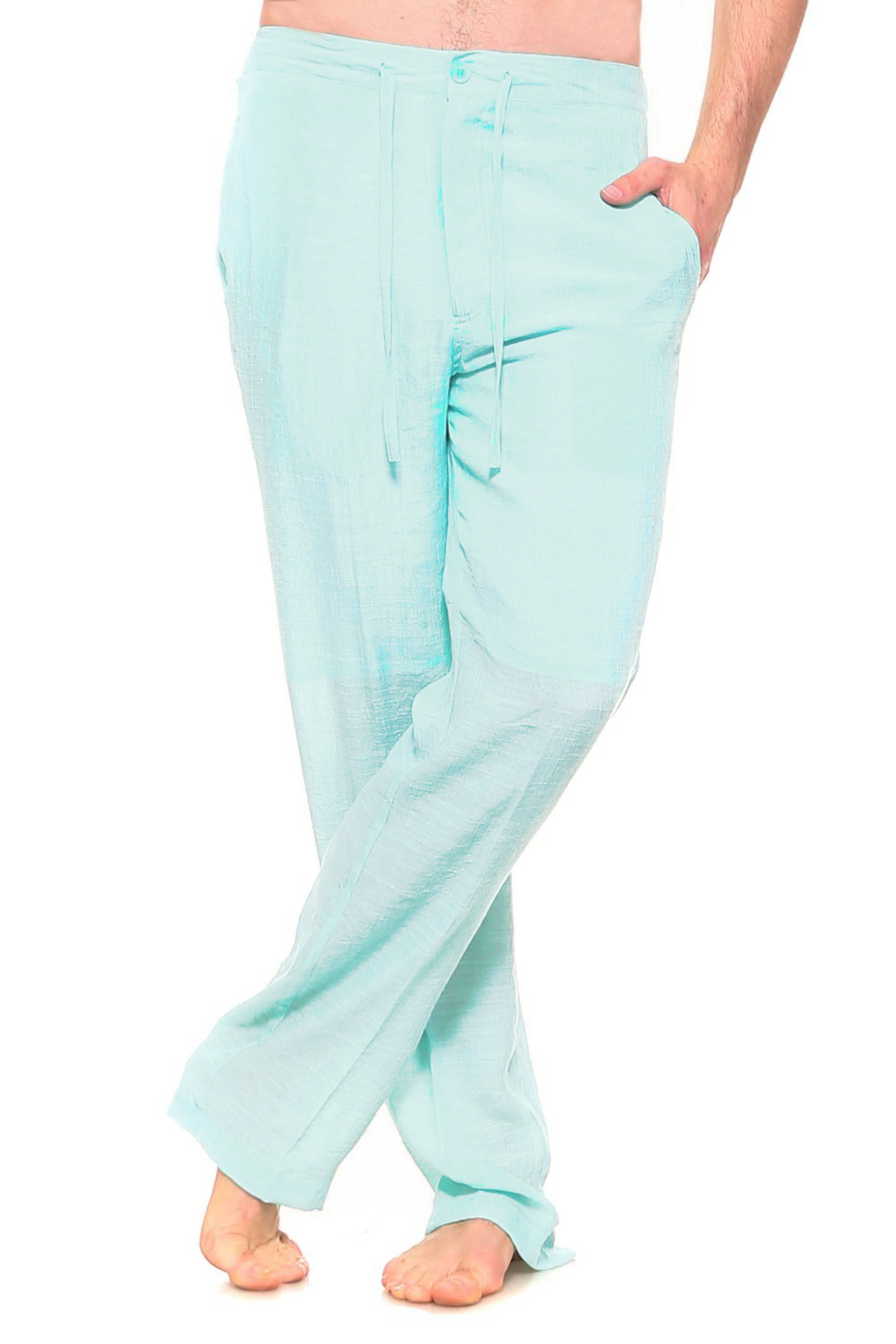 Mens drawstring beach pants on sale