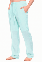 Pantalones de playa informales con cordón ajustable para hombre
