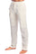 Front view of a person wearing cream-colored Men’s Casual Drawstring Beach Pants.