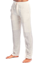 Men’s Drawstring Beach Pants Lightweight Resort & Vacation Style