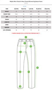 Pantalones de playa informales con cordón ajustable Mojito para hombre
