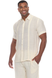 Men's Button Down Beachwear Short Sleeve Shirt - Mojito Collection - Beachwear Shirt, Mens Shirt, Resortwear, Short Sleeve Shirt