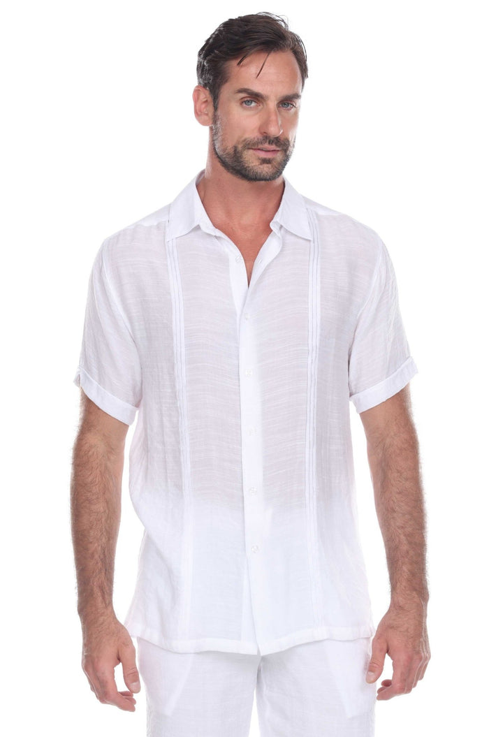 Men's Button Down Beachwear Short Sleeve Shirt - Mojito Collection - Beachwear Shirt, Mens Shirt, Resortwear, Short Sleeve Shirt