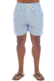 Pantalones cortos de playa informales con cordón para hombre de Mojito, mezcla de lino
