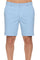 Close-up of a man wearing light blue Men’s Dri-Fit Stretch Performance Shorts; waist and legs visible.