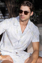 Men's Button-Down & Short's Swim Suit Cabana Set