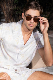 Men's Button-Down & Short's Swim Suit Cabana Set