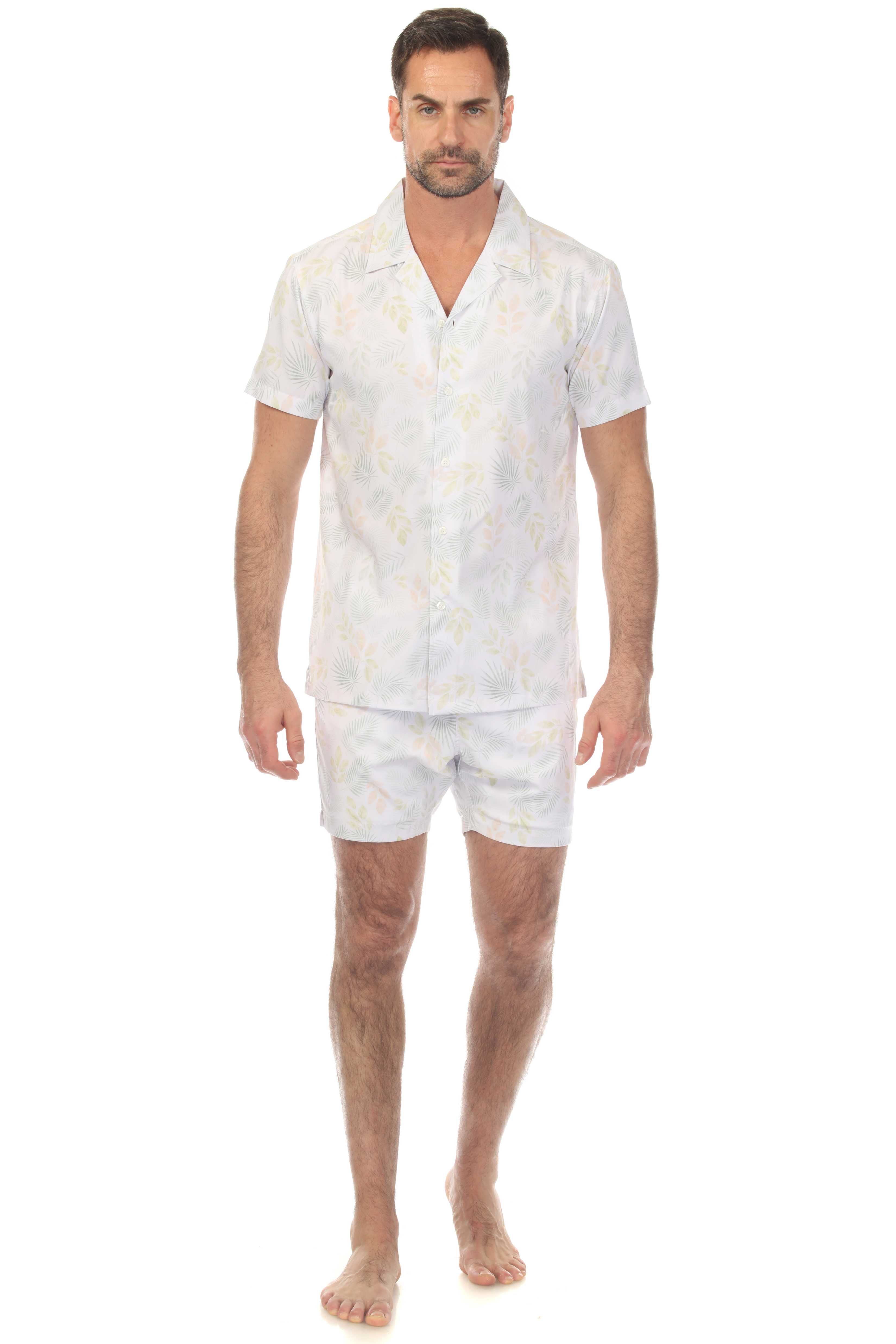 Men's Button-Down & Short's Swim Suit Cabana Set