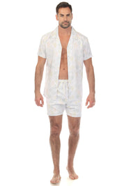 Men's Button-Down & Short's Swim Suit Cabana Set