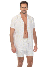 Men's Button-Down & Short's Swim Suit Cabana Set
