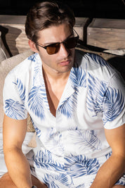 Men's Button-Down & Short's Swim Suit Cabana Set