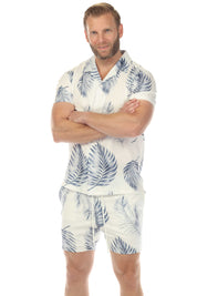 Men's Button-Down & Short's Swim Suit Cabana Set