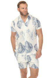 Men's Button-Down & Short's Swim Suit Cabana Set