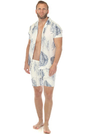 Men's Button-Down & Short's Swim Suit Cabana Set