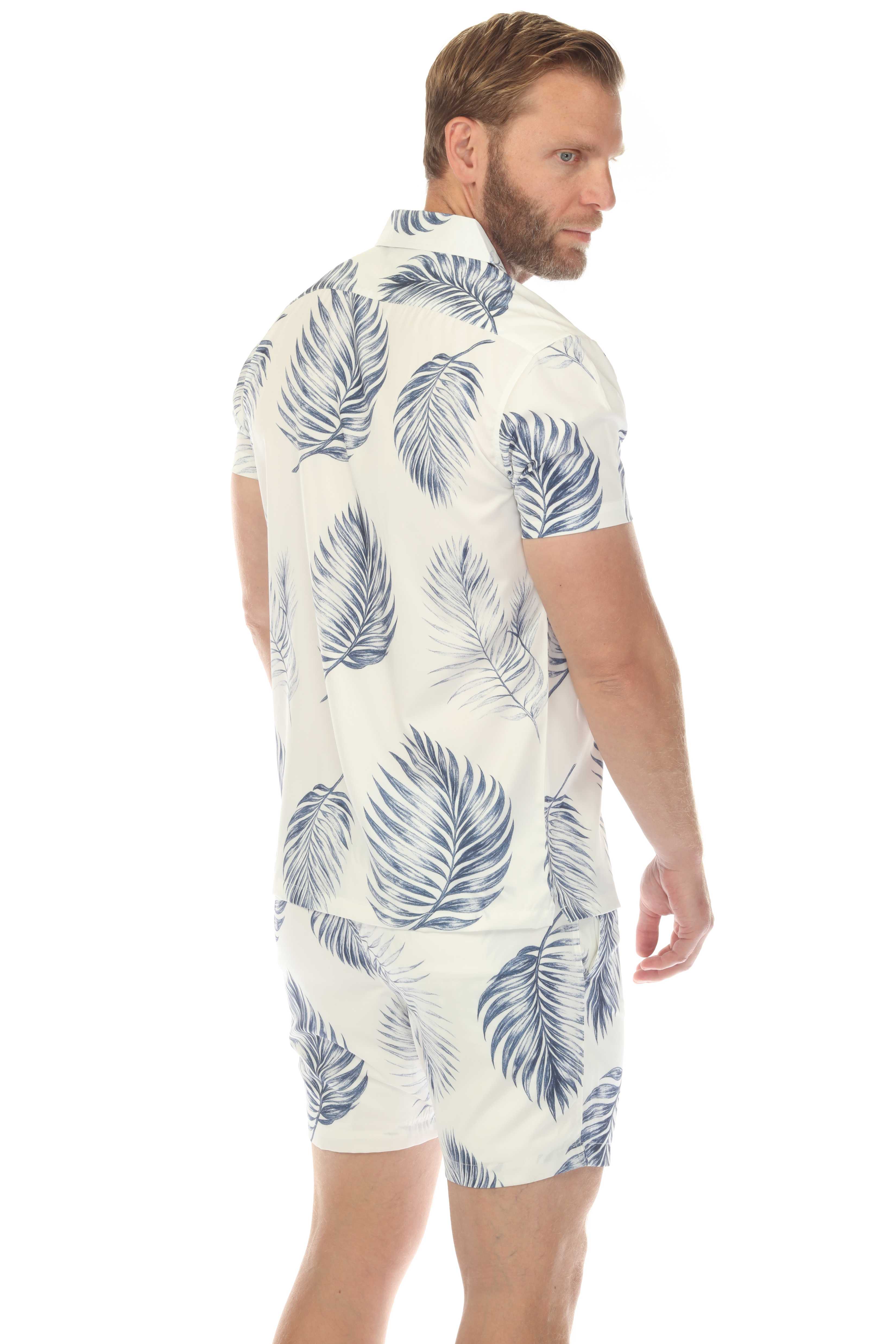 Men's Button-Down & Short's Swim Suit Cabana Set