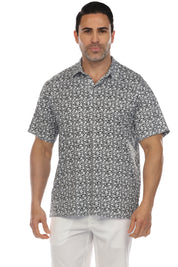 Polo informal Dry-Fit con estampado floral