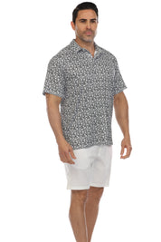 Polo informal Dry-Fit con estampado floral