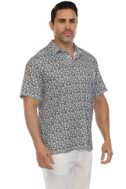 Polo informal Dry-Fit con estampado floral