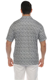 Polo informal Dry-Fit con estampado floral