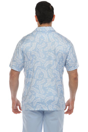 Polo informal Dry-Fit con estampado floral