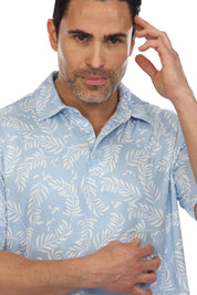 Polo informal Dry-Fit con estampado floral