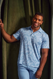 Casual Dry-Fit Polo Shirt Floral Print
