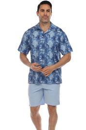 Mojito Casual Dry-Fit Polo Shirt Tropical Print
