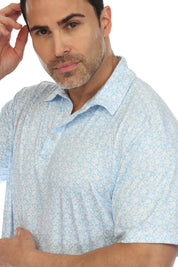 Polo informal Dry-Fit con estampado floral