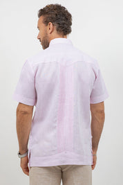 Fancy Linen Guayabera Short Sleeve Two Pocket