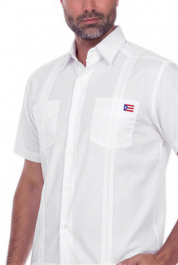 Hispanic Heritage Month Edition Guayabera – Puerto Rico flag