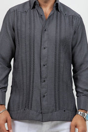 Cotton Blend Wedding Shirt Long Sleeve Pleated French Cuff