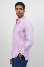 Cotton Blend Wedding Shirt Long Sleeve Pleated French Cuff