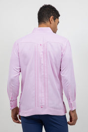 Cotton Blend Wedding Shirt Long Sleeve Pleated French Cuff