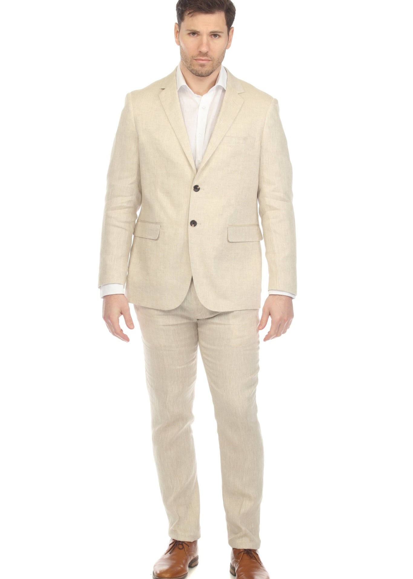 Mojito Reserve Men's Textured Linen Cotton Blend Suit