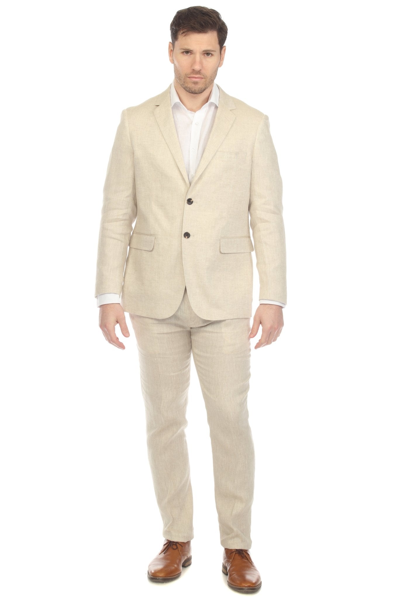 Mojito Reserve Men's Textured Linen Cotton Blend Suit
