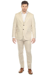 Mojito Reserve Men's Textured Linen Cotton Blend Suit