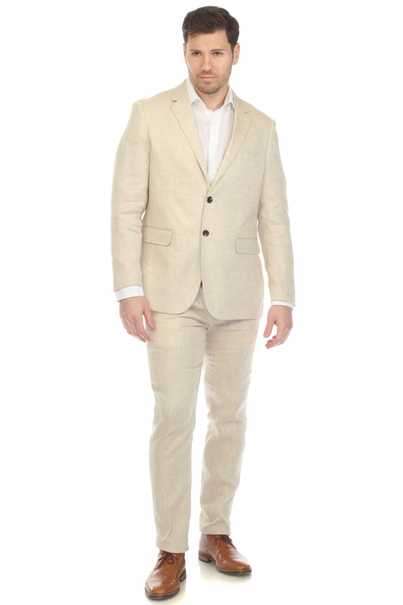Mojito Reserve Men's Textured Linen Cotton Blend Suit