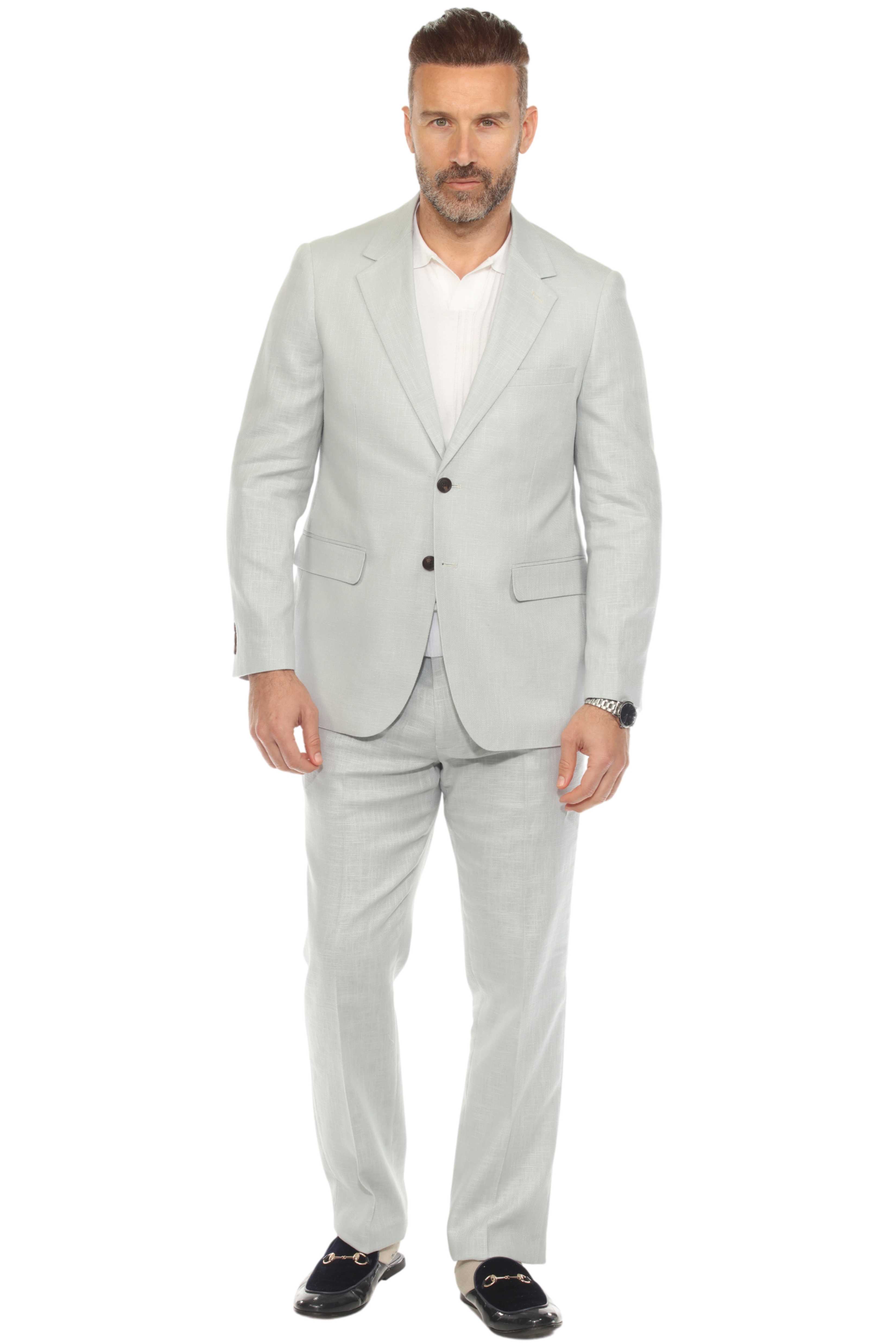 Mojito Reserve Men's Textured Linen Blend Suit