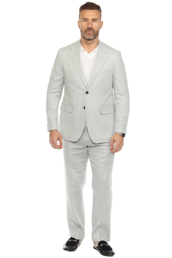 Traje de mezcla de poliéster y lino texturizado para hombre Mojito Reserve