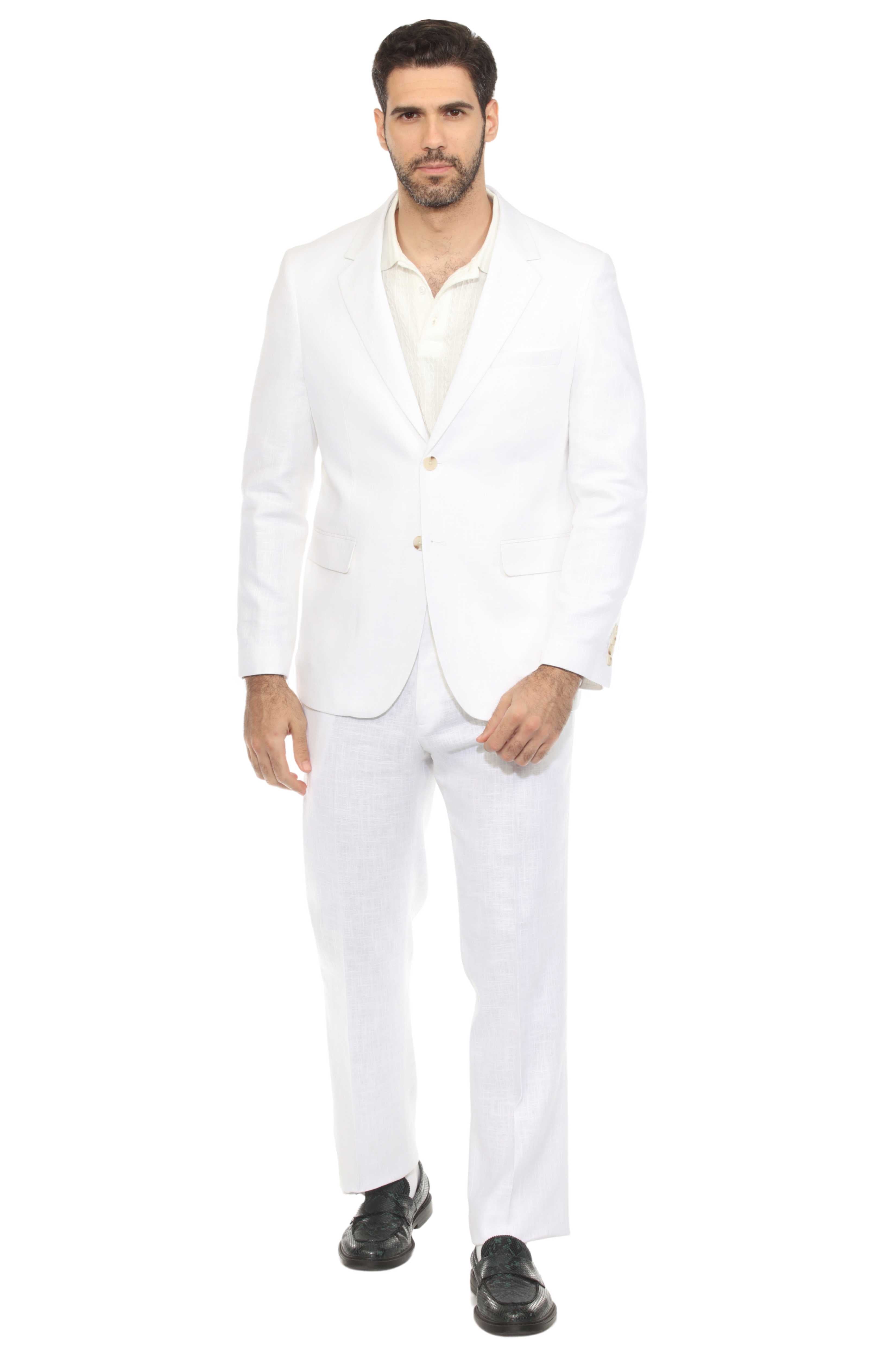 Mojito Reserve Men's Textured Linen Blend Suit