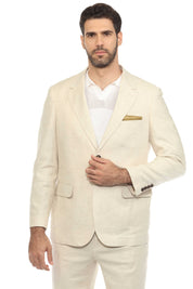 Mojito Reserve Men's Textured Stretch Linen Blend Suit