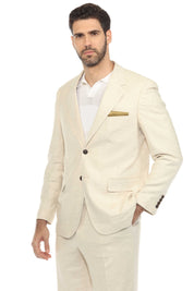 Mojito Reserve Men's Textured Stretch Linen Blend Suit
