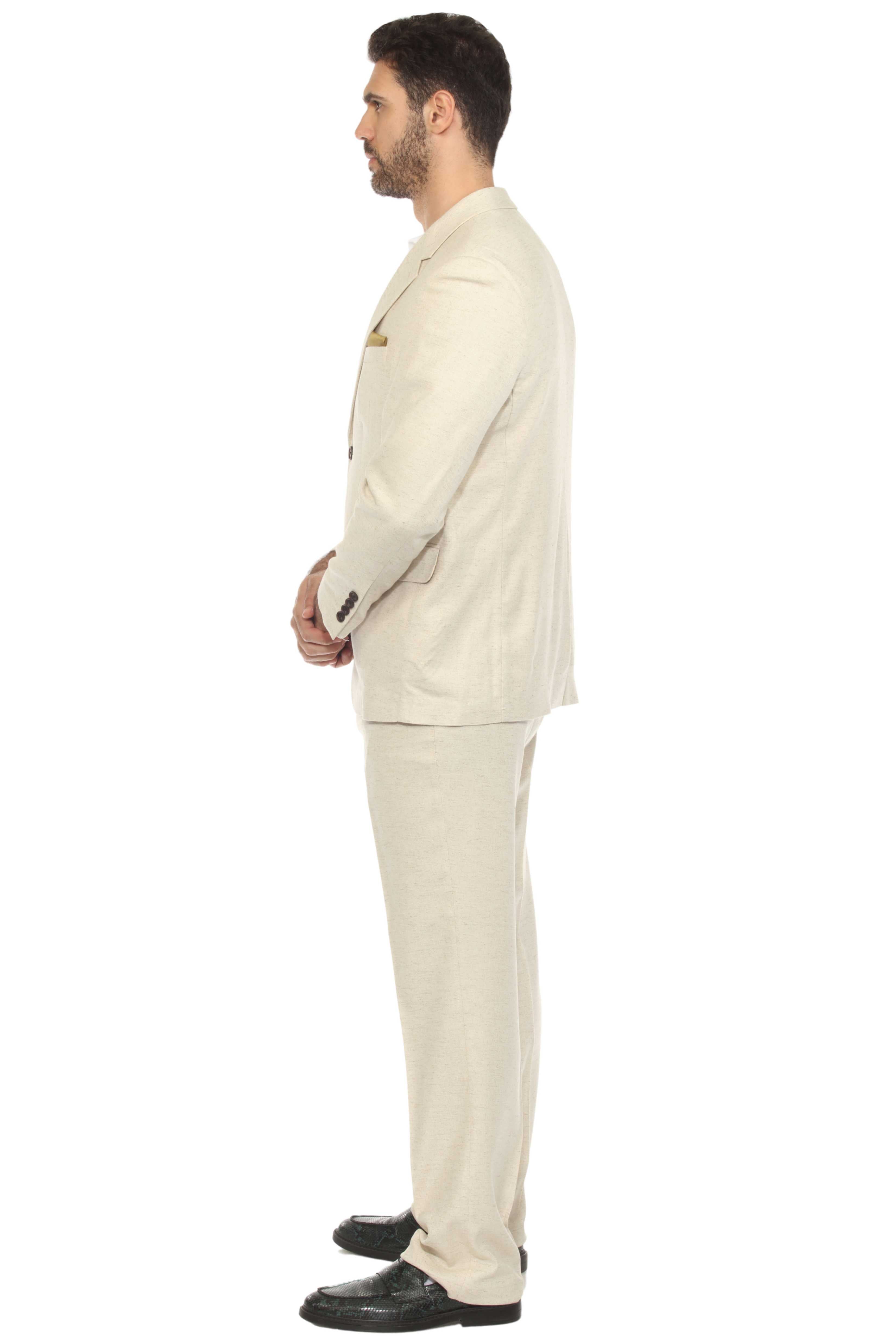 Mojito Reserve Men's Textured Stretch Linen Blend Suit